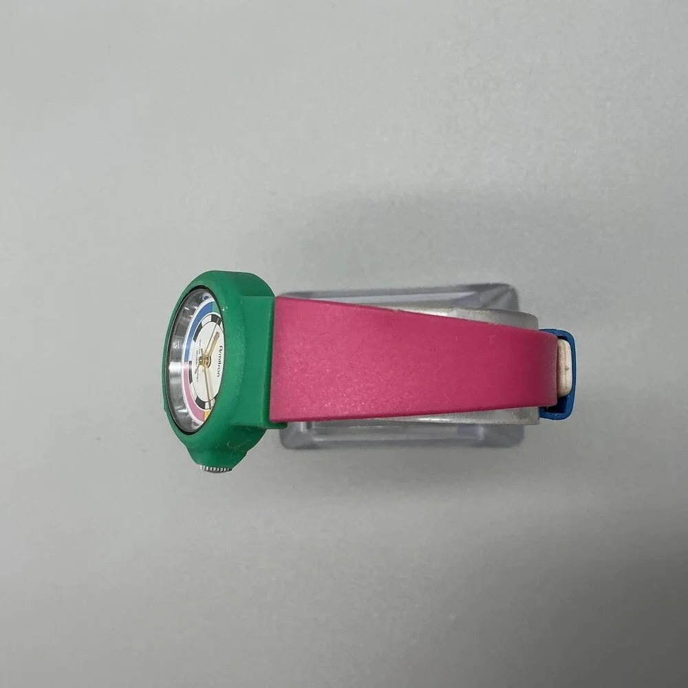 Vintage Armitron Womens Watch 26mm Multicolor Dial Rubber 25/2562 New Battery